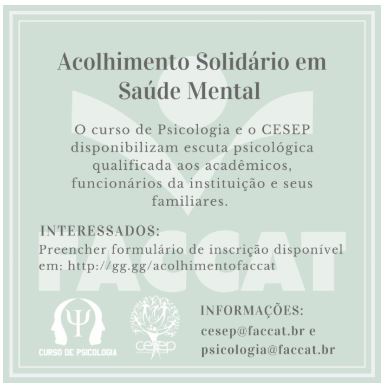 Faccat - acolhimento solidário
