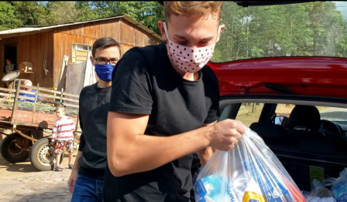 entrega de doações