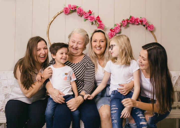 vovó e mãe Odila, mãe Tatiana, mãe Franci Alves Ferreira. Filhos e netos Laura e Valentina Fassbinder. Miguel Ferreira - Bem Te Vi Fotografia